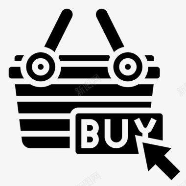 购买购物和零售6字形图标图标
