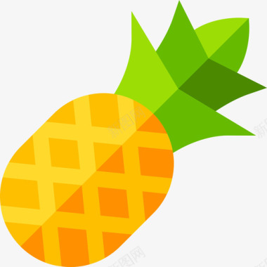 Pineapple5May6Flat图标图标