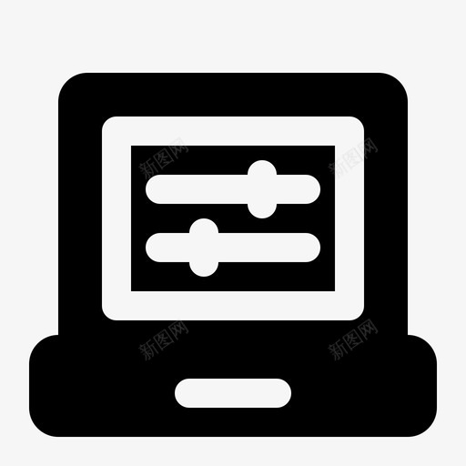调整笔记本电脑电脑图标svg_新图网 https://ixintu.com 优化 固体 搜索引擎 电脑 笔记本 网站 设置 调整