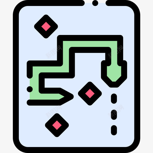 蛇拱廊4线性颜色图标svg_新图网 https://ixintu.com 拱廊4 线性颜色 蛇