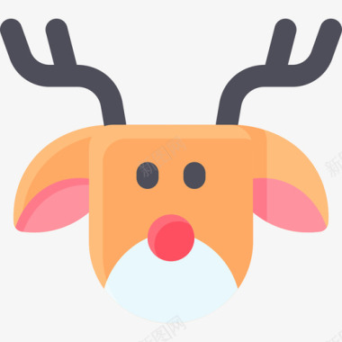 Deer圣诞节285平坦图标图标