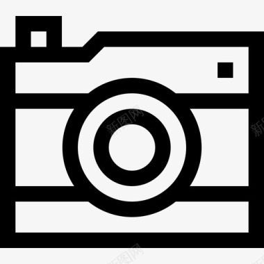 相机创意工具28线性图标图标