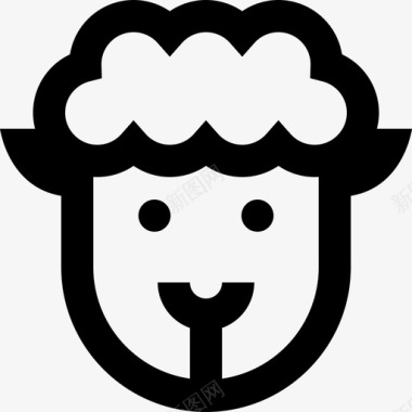 绵羊动物89轮廓图标图标