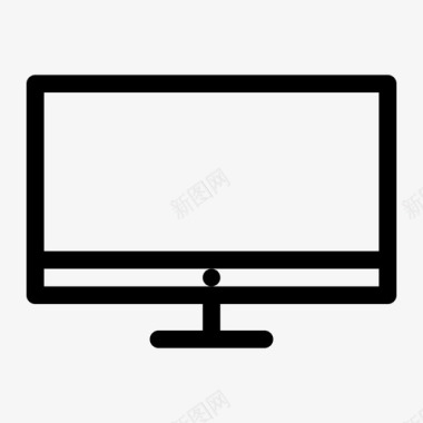 电视显示器监视器图标图标