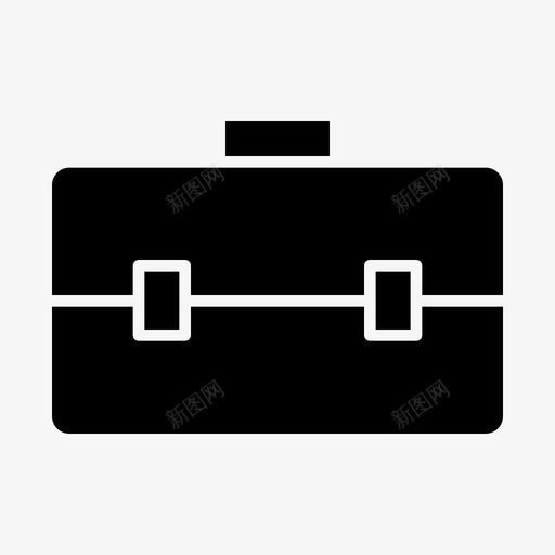 手提箱包行李箱图标svg_新图网 https://ixintu.com 包 学校 工作 手提箱 行李箱