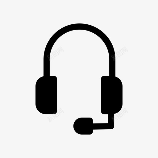 支持护理客户图标svg_新图网 https://ixintu.com 客户 护理 支持 耳机