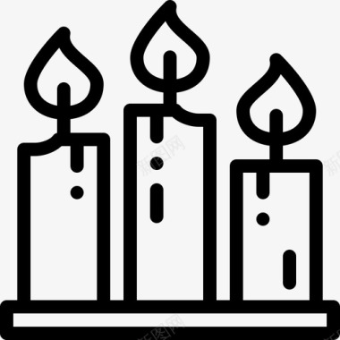 蜡烛葬礼16直系图标图标