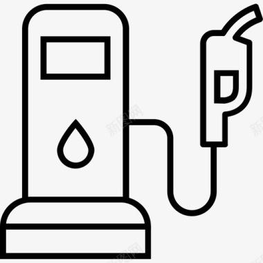 加油站柴油机燃料图标图标