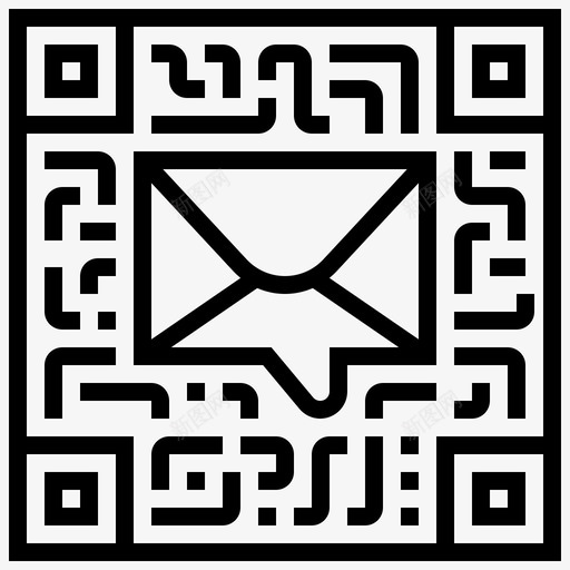 信息访问代码图标svg_新图网 https://ixintu.com Barcoodeandqrcodeline QR 代码 信息 访问