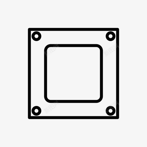处理器插槽组件计算机图标svg_新图网 https://ixintu.com 处理器 插槽 硬件 组件 计算机 设备