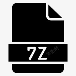 7zip文档7z文件扩展名图标高清图片