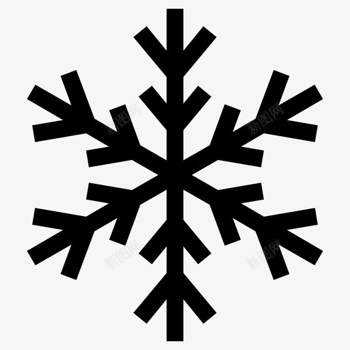 霜冻雪图标svg_新图网 https://ixintu.com 冬天 雪花