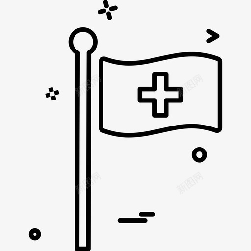 军旗医院旗医院标志图标svg_新图网 https://ixintu.com 军旗 医院 标志