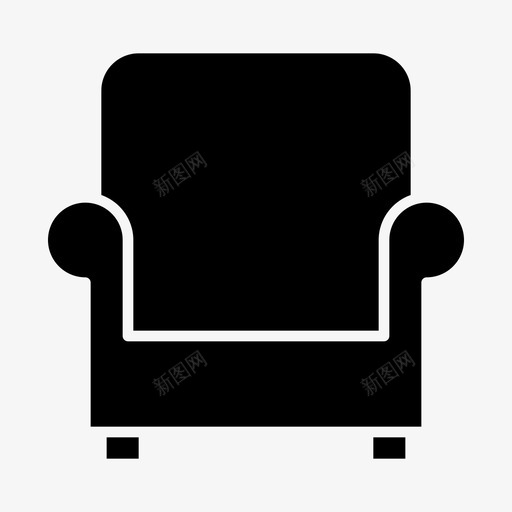 沙发座椅坐姿图标svg_新图网 https://ixintu.com 坐姿 家具字形 座椅 沙发