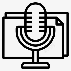 唱片音乐唱片音乐和声音9线性图标高清图片