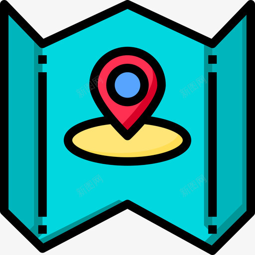 地图地图7线颜色图标svg_新图网 https://ixintu.com 地图 颜色