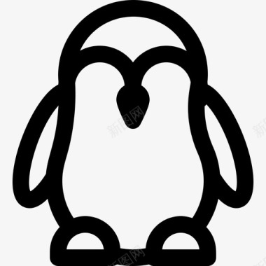 企鹅冬季102直系图标图标