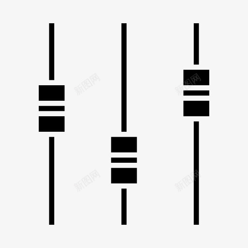 均衡器设置节拍选项图标svg_新图网 https://ixintu.com 均衡器设置 媒体标志符号 节拍 选项