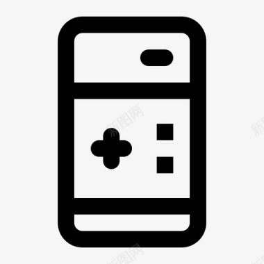 手机游戏智能手机智能手机功能线性图标图标