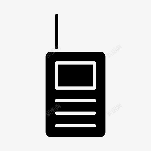 无线电话呼叫通信图标svg_新图网 https://ixintu.com 呼叫 字形 无线电话 联系人 通信