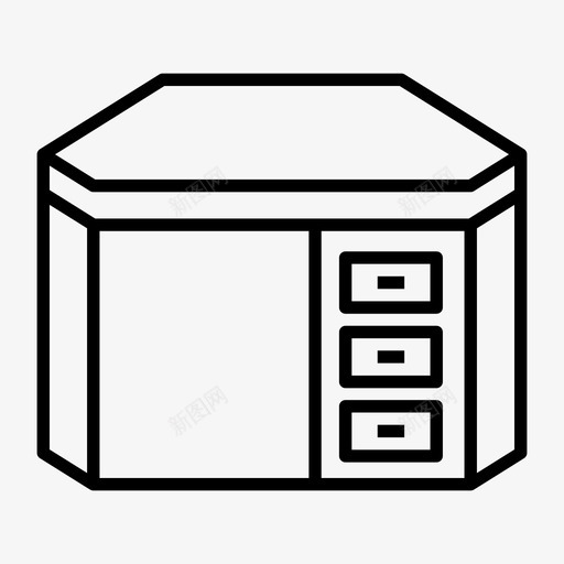 办公桌家具办公室图标svg_新图网 https://ixintu.com 办公室 办公桌 家具 工作场所 桌子 餐桌系列