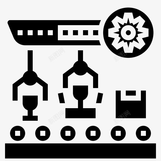 制造批量生产17字形图标svg_新图网 https://ixintu.com 制造 字形 批量生产17