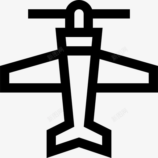 飞机航空26直线图标svg_新图网 https://ixintu.com 直线 航空 飞机