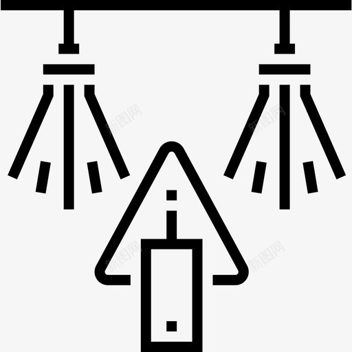 火灾传感器domotics27线性图标svg_新图网 https://ixintu.com domotics 传感器 火灾 线性