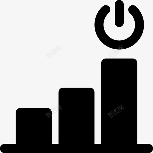 功率图表电子图标svg_新图网 https://ixintu.com 功率 图表 填充 增加 增长 电子 能量