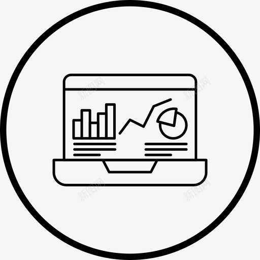 graph笔记本电脑电脑线图标svg_新图网 https://ixintu.com 图标 电脑 笔记本 线图