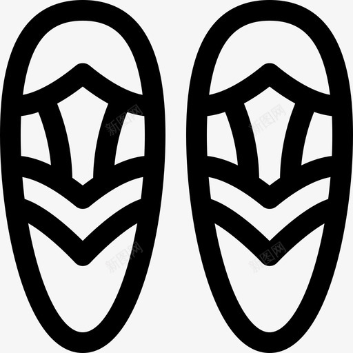 拖鞋摩洛哥5直纹图标svg_新图网 https://ixintu.com 拖鞋 摩洛哥 直纹