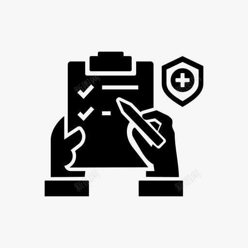 纸板时间表记号图标svg_新图网 https://ixintu.com 医疗用品 时间表 纸板 记号