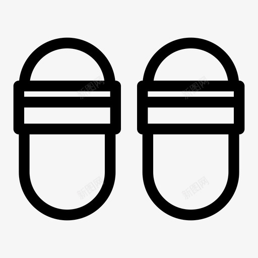 采购产品拖鞋鞋凉鞋图标svg_新图网 https://ixintu.com 产品 凉鞋 拖鞋 时装 袜子 配件 采购