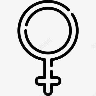 女性性别认同3直系图标图标