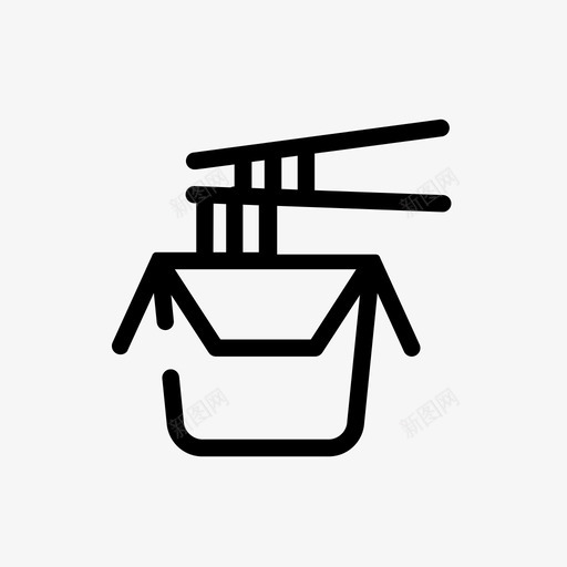 面条中餐食品图标svg_新图网 https://ixintu.com 中餐 拉面 速食 面条 食品