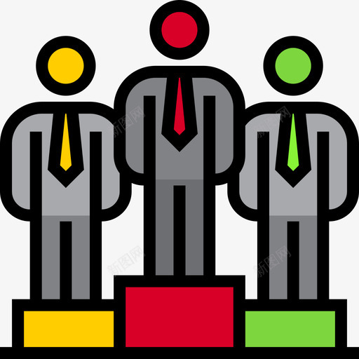 领导商业和人民4线性颜色图标svg_新图网 https://ixintu.com 人民 商业 线性 领导 颜色