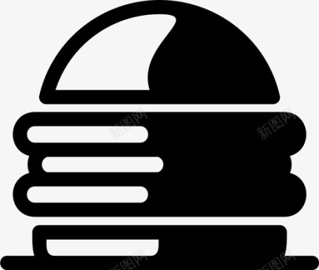 汉堡面包食物图标图标
