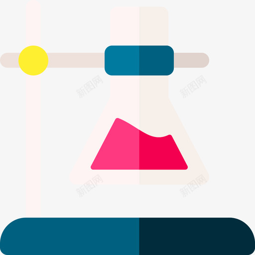 烧瓶实验室44扁平图标svg_新图网 https://ixintu.com 实验室44 扁平 烧瓶