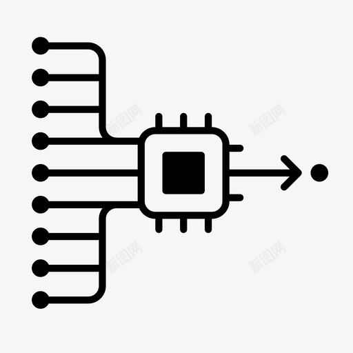 机器学习算法人工智能图标svg_新图网 https://ixintu.com 人工智能 本质上的人工智能 机器学习 算法 计算机