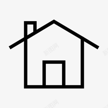 住宅建筑物房产图标图标