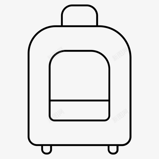 行李包手提箱图标svg_新图网 https://ixintu.com 包 手提箱 时尚轻薄系列254 行李