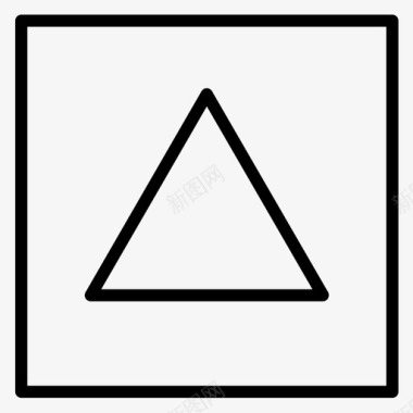 三角形形状三个边图标图标