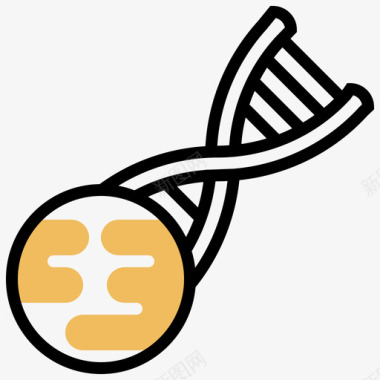 转基因茎17黄阴影图标图标