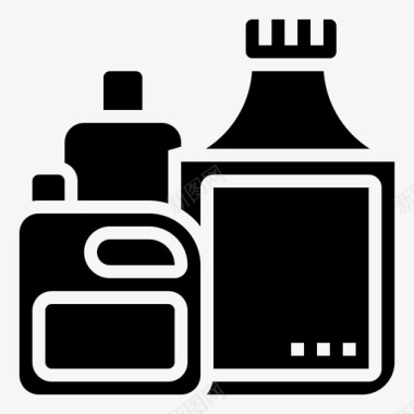 塑料瓶子容器图标图标