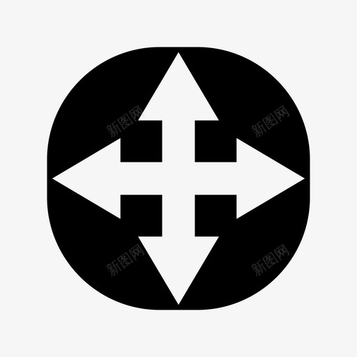 展开箭头方向图标svg_新图网 https://ixintu.com 展开 方向 方式 箭头 箭头圆形 连接