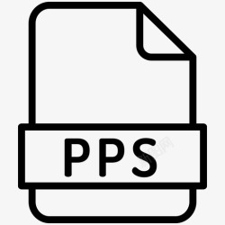 PPS扩展pps文件扩展名图标高清图片