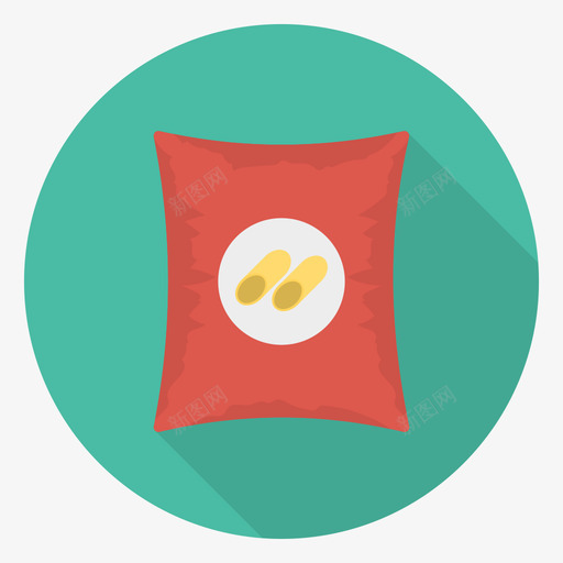 薯条食品和饮料30圆形图标svg_新图网 https://ixintu.com 圆形 薯条 食品 饮料