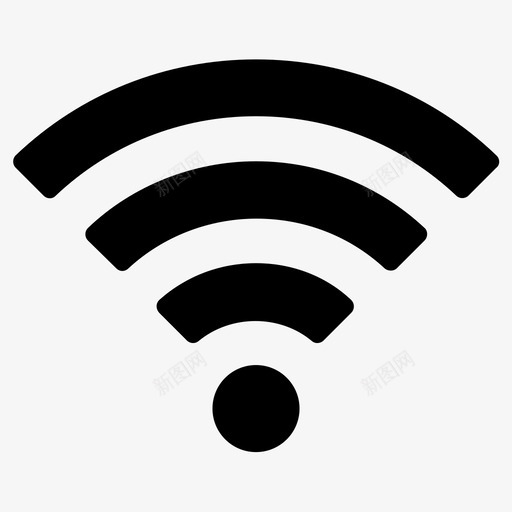 wifiwifi连接wifi互联网图标svg_新图网 https://ixintu.com wifi 互联网 信号 无线 连接