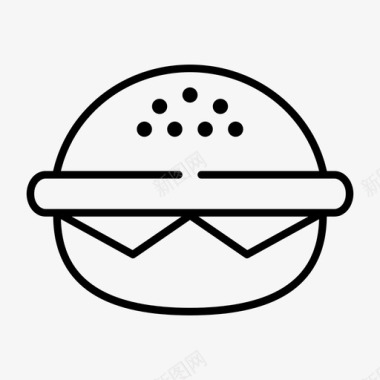 芝士汉堡食物餐图标图标