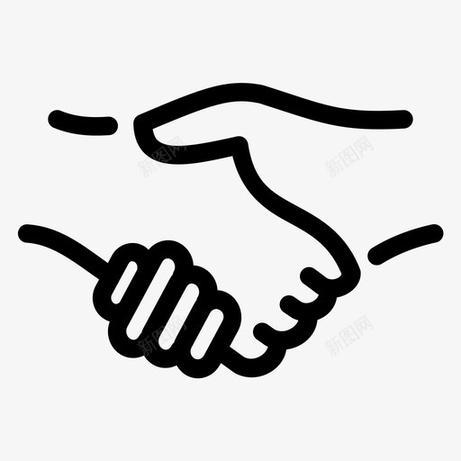 握手协议交易图标svg_新图网 https://ixintu.com 交易 协议 友谊 受欢迎 握手